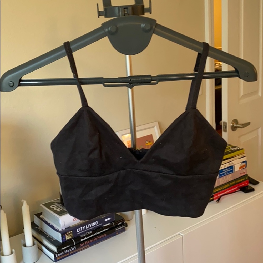 Talula Grey Suede Bra Top